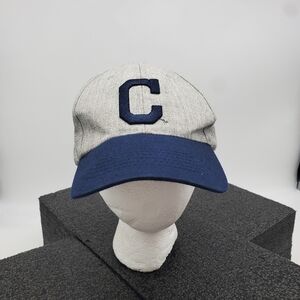 Cleveland Indians Hat Guardians C Baseball Cap Blue Gray Hall Of Fame STH
